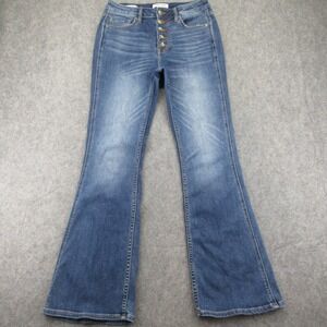 Vigoss Women's Boot Cut Jeans Blue Wash Size 27 Stretch Denim